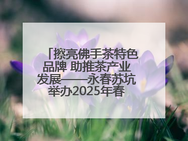 擦亮佛手茶特色品牌 助推茶产业发展——永春苏坑举办2025年春季佛手茶王赛