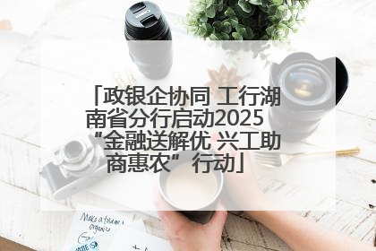 政银企协同 工行湖南省分行启动2025“金融送解优 兴工助商惠农”行动