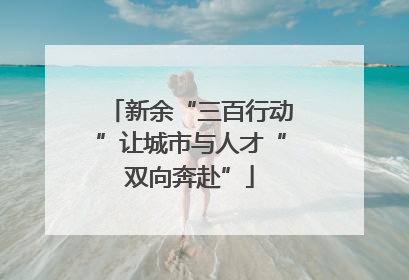 新余“三百行动”让城市与人才“双向奔赴”