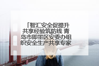 智汇安全促提升 共享经验筑防线 青岛市即墨区安委办组织安全生产共享专家现场观摩学习活动