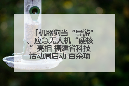 机器狗当“导游”、应急无人机“硬核”亮相 福建省科技活动周启动 百余项特色活动酷炫来袭
