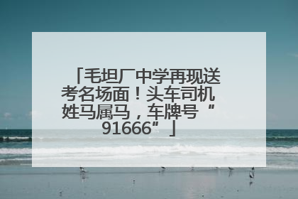 毛坦厂中学再现送考名场面！头车司机姓马属马，车牌号“91666”