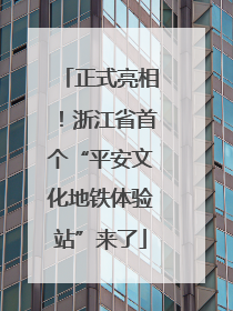 正式亮相！浙江省首个“平安文化地铁体验站”来了
