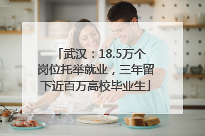 武汉：18.5万个岗位托举就业，三年留下近百万高校毕业生