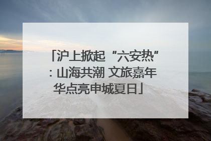 沪上掀起“六安热”：山海共潮 文旅嘉年华点亮申城夏日