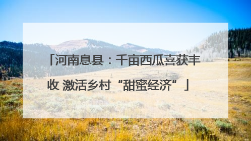 河南息县：千亩西瓜喜获丰收 激活乡村“甜蜜经济”