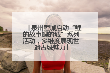 泉州鲤城启动“鲤的故事鲤的城”系列活动，多维度展现世遗古城魅力