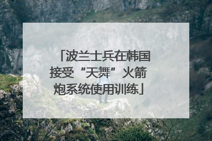 波兰士兵在韩国接受“天舞”火箭炮系统使用训练