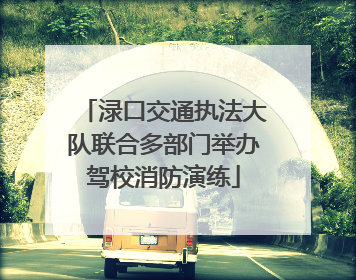 渌口交通执法大队联合多部门举办驾校消防演练