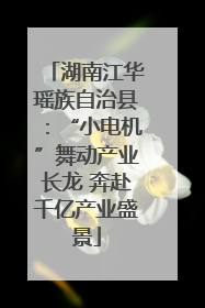 湖南江华瑶族自治县：“小电机”舞动产业长龙 奔赴千亿产业盛景