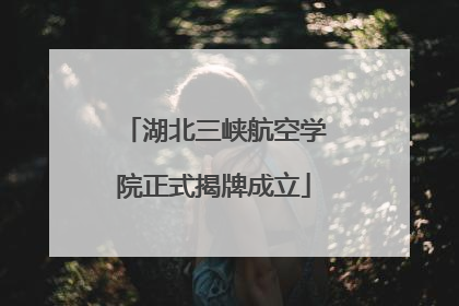湖北三峡航空学院正式揭牌成立