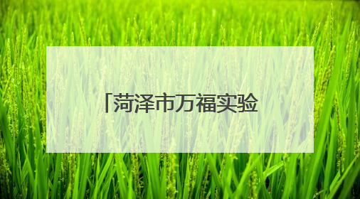 菏泽市万福实验学校面向牡丹区、鲁西新区招收500名高一新生