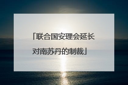 联合国安理会延长对南苏丹的制裁