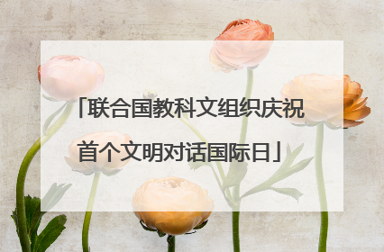 联合国教科文组织庆祝首个文明对话国际日
