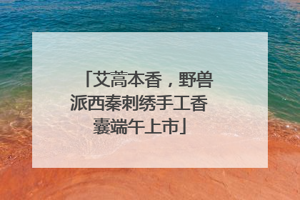 艾蒿本香，野兽派西秦刺绣手工香囊端午上市