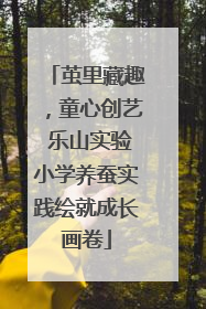 茧里藏趣，童心创艺 乐山实验小学养蚕实践绘就成长画卷
