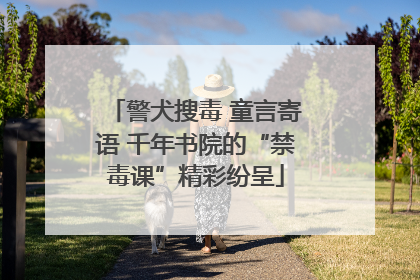 警犬搜毒 童言寄语 千年书院的“禁毒课”精彩纷呈
