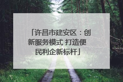 许昌市建安区：创新服务模式 打造便民利企新标杆