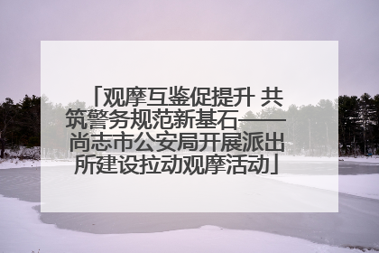 观摩互鉴促提升 共筑警务规范新基石——尚志市公安局开展派出所建设拉动观摩活动