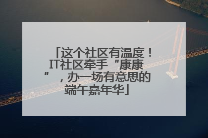 这个社区有温度！IT社区牵手“康康”，办一场有意思的端午嘉年华