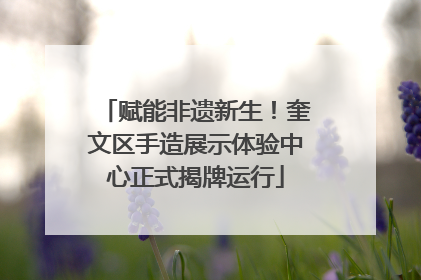 赋能非遗新生！奎文区手造展示体验中心正式揭牌运行