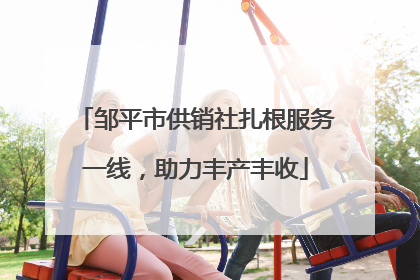 邹平市供销社扎根服务一线，助力丰产丰收