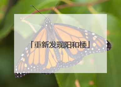 重新发现阳和楼