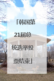 韩国第21届总统选举投票结束