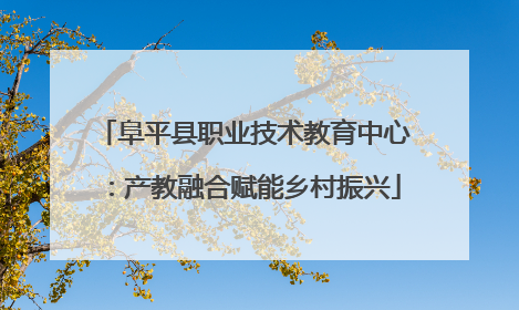 阜平县职业技术教育中心：产教融合赋能乡村振兴