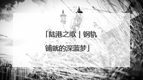 陆港之歌｜钢轨铺就的深蓝梦