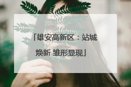 雄安高新区：站城焕新 雏形显现