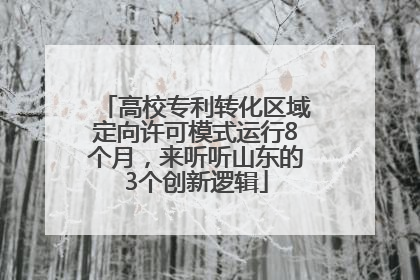 高校专利转化区域定向许可模式运行8个月，来听听山东的3个创新逻辑