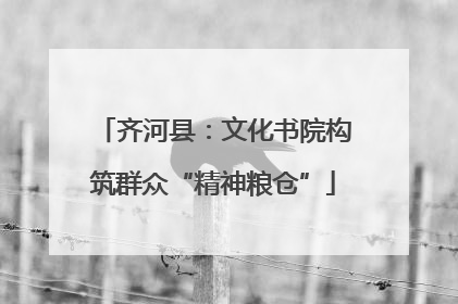 齐河县：文化书院构筑群众“精神粮仓”