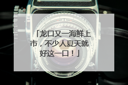 龙口又一海鲜上市，不少人夏天就好这一口！