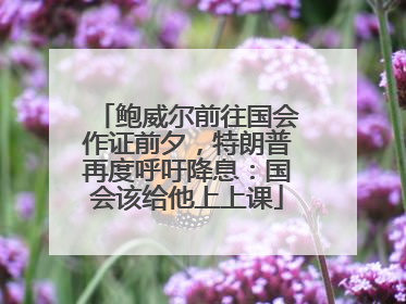 鲍威尔前往国会作证前夕，特朗普再度呼吁降息：国会该给他上上课