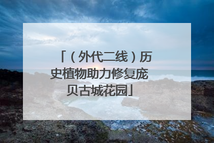 （外代二线）历史植物助力修复庞贝古城花园
