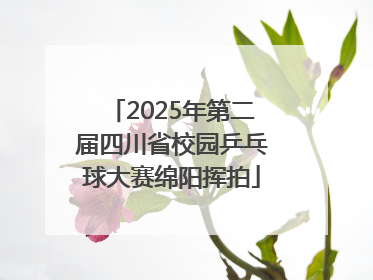2025年第二届四川省校园乒乓球大赛绵阳挥拍