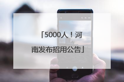 5000人！河南发布招用公告